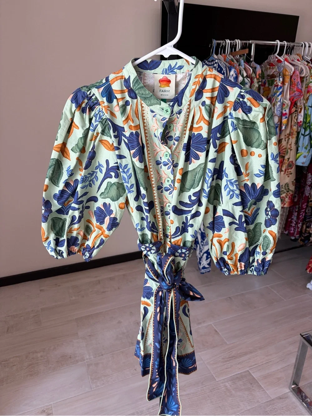 Farm Rio Ocean Tapestry Romper - Picture 4 of 9